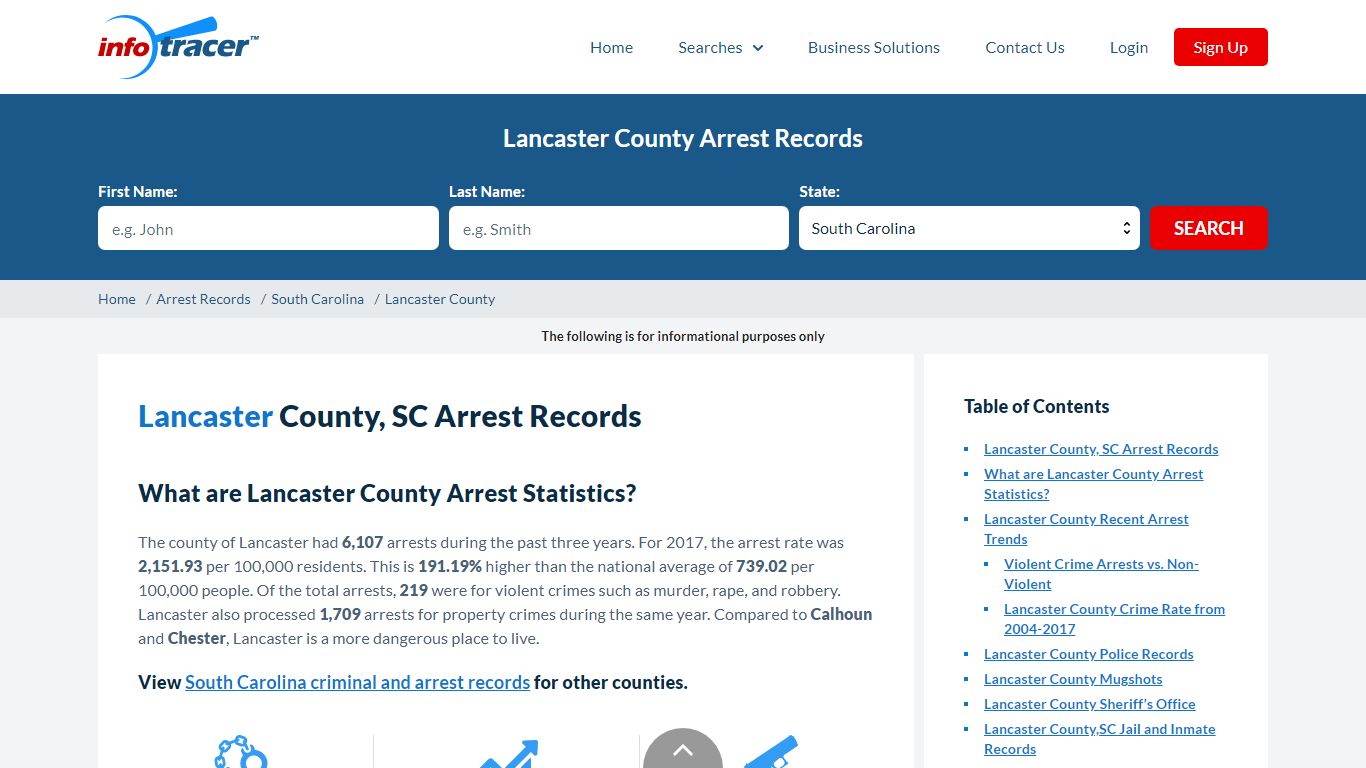 Lancaster County, SC Arrests, Mugshots & Jail Records - InfoTracer
